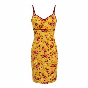 Patagonia Vintage Water Girl Sweatheart Neckline Hawaiian Floral Mini Dress 4